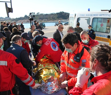 Παροχή βοήθειας σε 260 λαθρομετανάστες στην Κέρκυρα