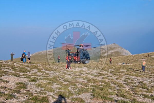 Επιχείρηση διάσωσης στη θέση Κακόσκαλα, στον Όλυμπο